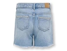Kids ONLY cowboyshorts lys blå denim med broderi